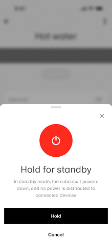 Basis home app screen