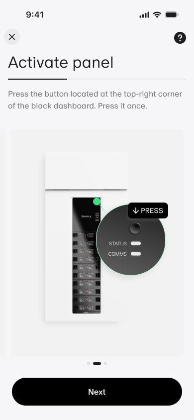 Basis home app screen