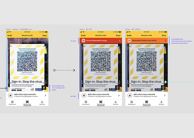 NZ COVID Tracer app screen